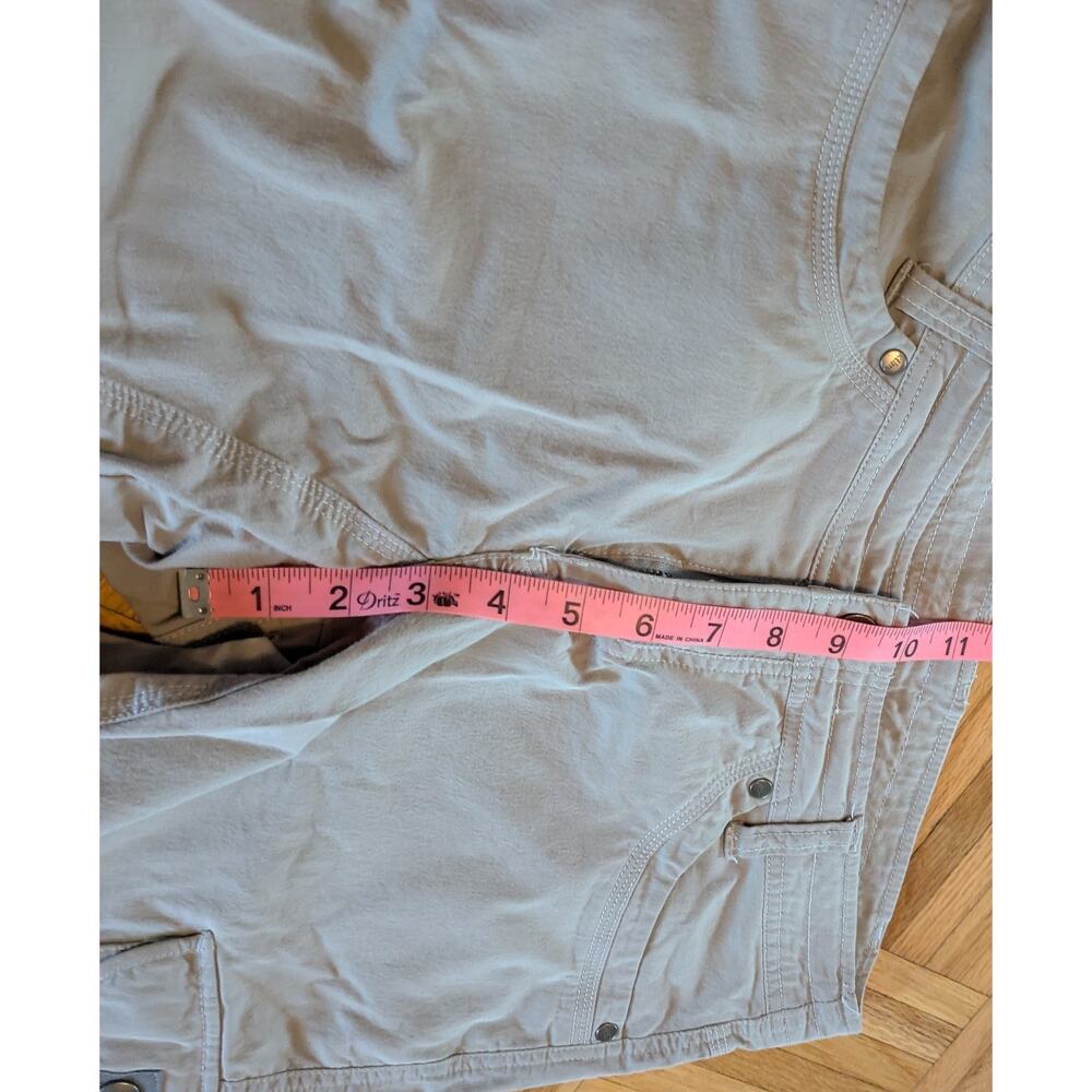 Kuhl Womens Splash Cargo Shorts 8 Tan Khaki Hiking Outdoors 10"Inseam Comfort - Picture 8 of 10